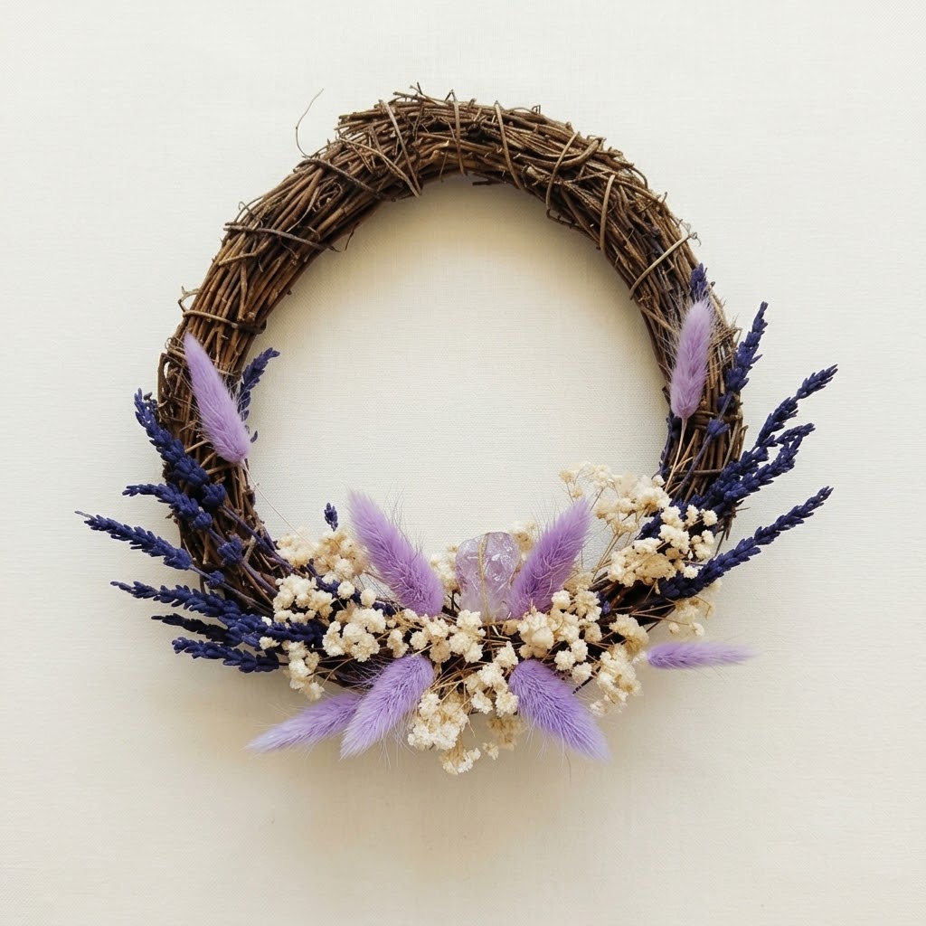 "Sussurro dal Cielo" | Ghirlanda Botanica 7° Chakra Sahasrara